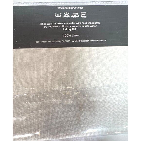 Artiste Zweigart Ivory Embroidery Linen 100% Linen Bristol 46ct 11.5" x 18" 2047 - Picture 2 of 2